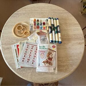 Needlework and Embroidery Kit with Patterns
